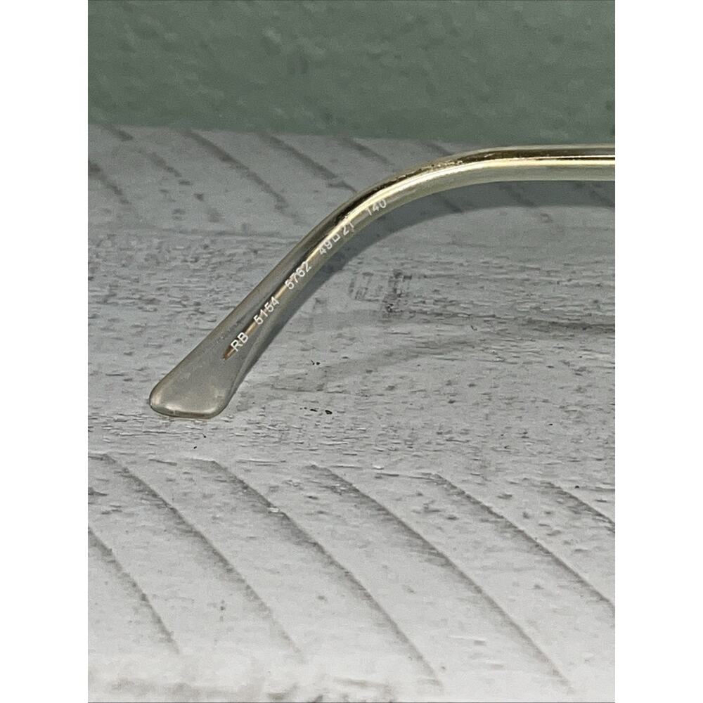 Ray-Ban Clubmaster Eyeglasses RB 5154 5762 Transparent Gold 49-21 Frames Only‼️ - Picture 4 of 10